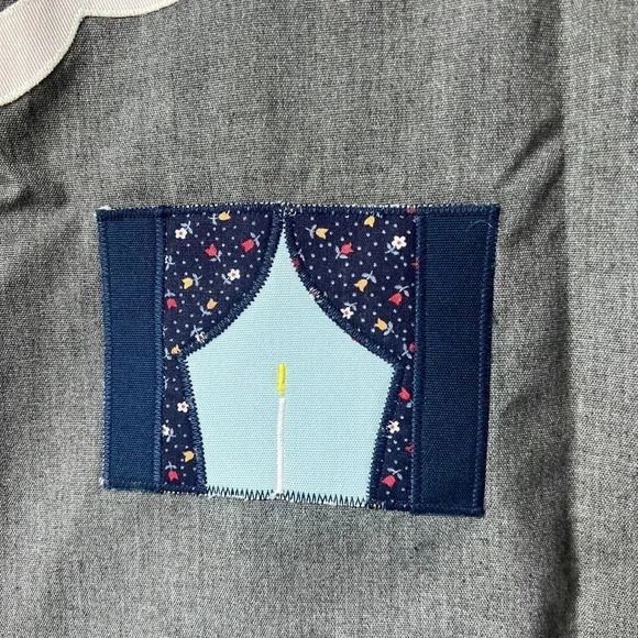 Vintage 80s toddler dress chocolate soup appliqué embroidered house shift jumper - Picture 8 of 15